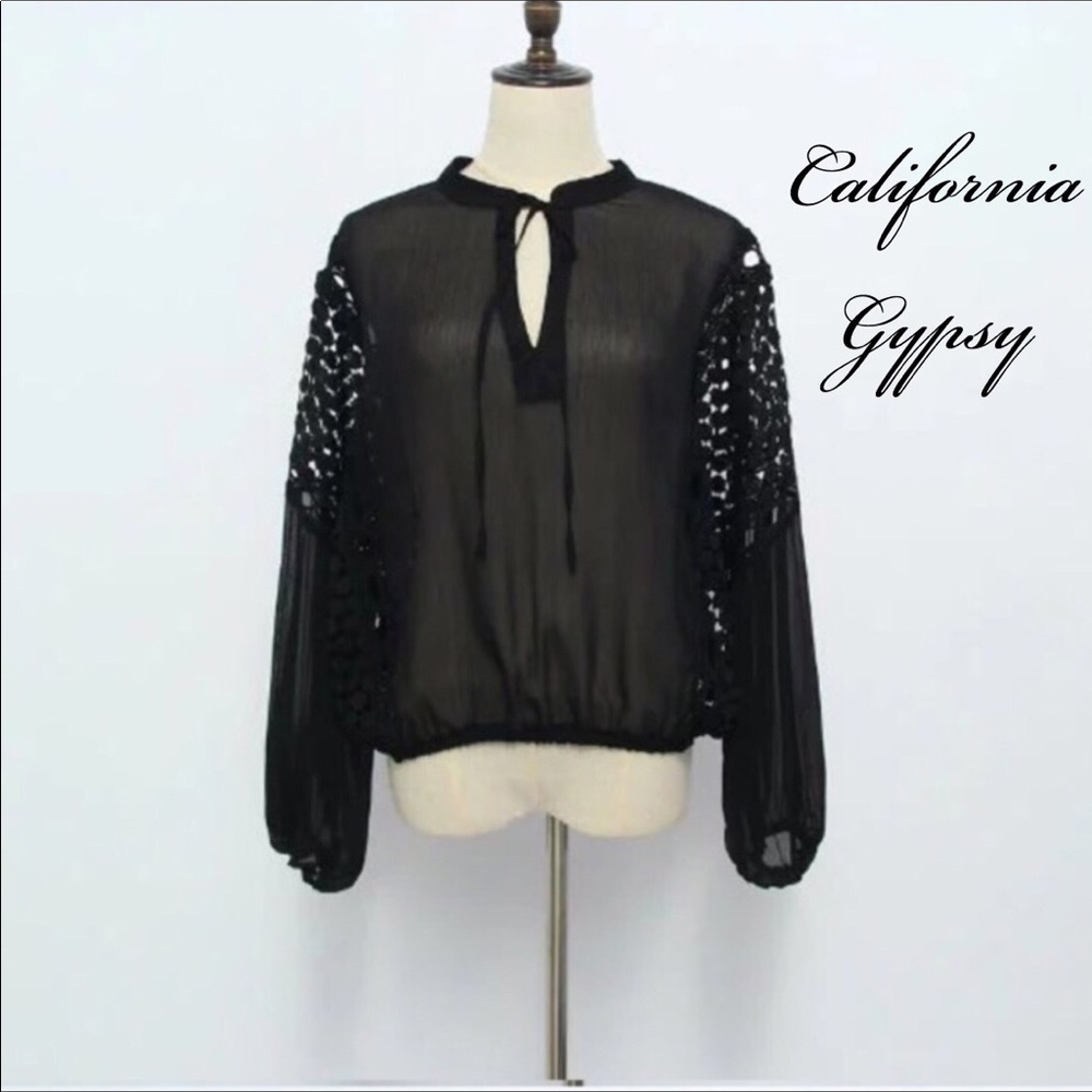 RESTOCKING🎉Bohemian festival gypsy crochet blouse - Picture 3 of 6